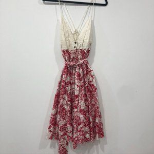 Summer Floral Halter Dress